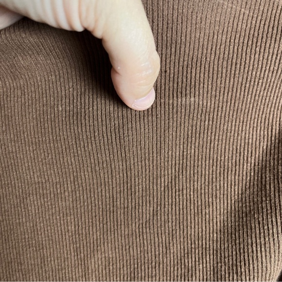 Vintage Hollister Brown Button Down Baby Tee XS Y2K - Picture 10 of 14